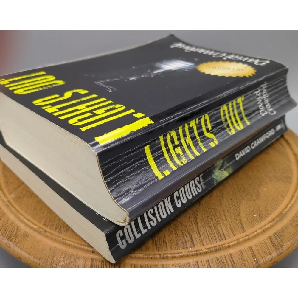 Lot of 2 - Lights Out - Collision Course‎ - by David Crawford - Two Paperpacks